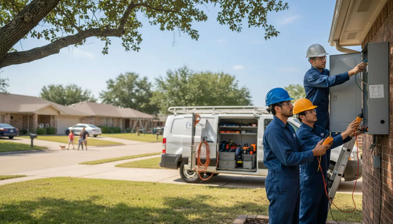 Certified electrician providing emergency electrical services in Hague, ND